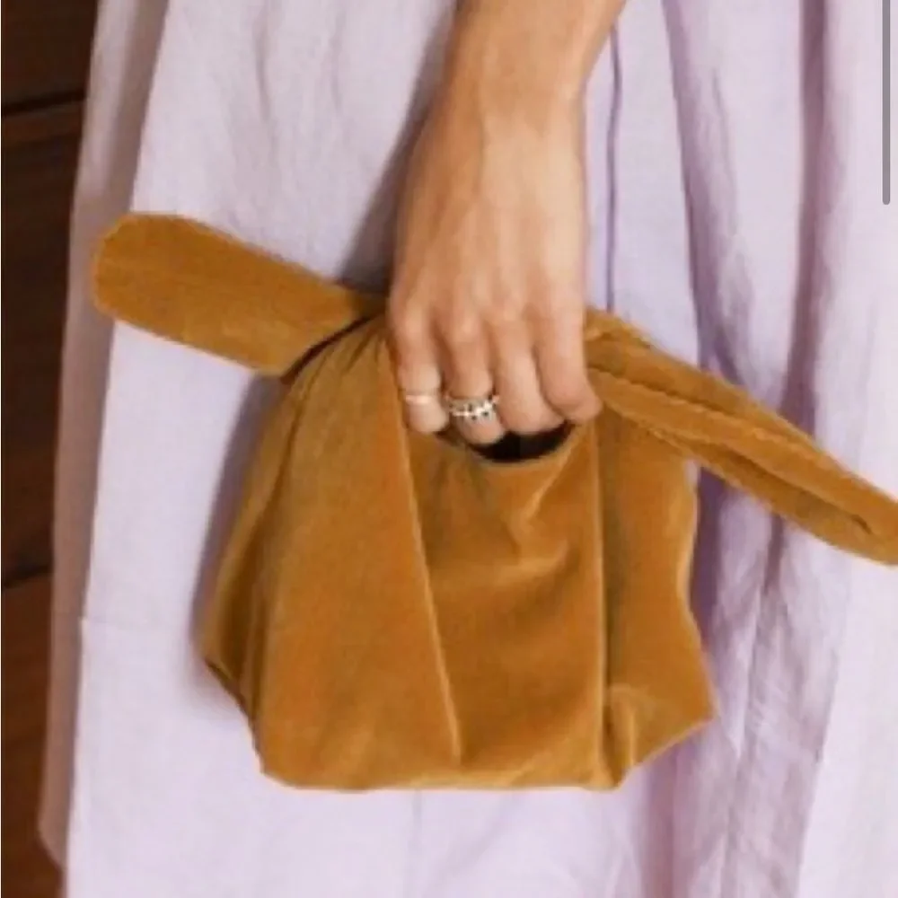 Merit brown Corduroy cosmetic bag